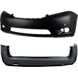 Front and Rear Primed Bumper Cover