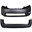 Front and Rear Primed Bumper Cover, CAPA Certified