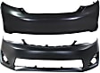 2012-2014 Toyota Camry - Front and Rear Primed Bumper Cover,  L/LE/XLE/Hybrid Models