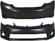 2014 Toyota Camry L - Front and Rear Primed Bumper Cover, CAPA Certified