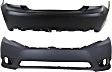Front and Rear Primed Bumper Cover CAPA Certified