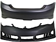 Front and Rear Primed Bumper Covers, SE/SE Sport Models, CAPA CERTIFIED