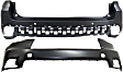 Front and Rear, Upper Primed Bumper Cover CAPA Certified