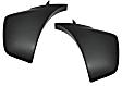 Front, Driver and Passenger Side Bumper End, Textured Plastic