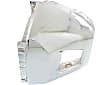 Front, Driver and Passenger Side Bumper End, Chrome Steel