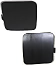 Front, Driver and Passenger Side Tow Eye Covers, Black
