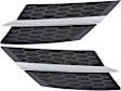 Driver and Passenger Side Grille Assemblies, Textured Black, Grille, Japan or North America Built Vehicle