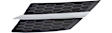 Driver and Passenger Side Grille Assemblies, Textured Black, Grille, Japan or North America Built Vehicle