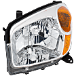 Driver and Passenger Side Halogen Headlight, Without bulb(s), OE Replacement