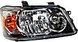 Driver and Passenger Side Halogen Headlight, Without bulb(s), OE Replacement