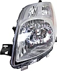 Driver and Passenger Side Headlights, without Bulbs, Halogen, Hatchback, Production Date From August 2006 To August 2008