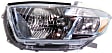 Driver and Passenger Side Halogen Headlight, Without bulb(s), OE Replacement, CAPA Certified