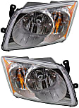 Driver and Passenger Side Halogen Headlight, With bulb(s), OE Replacement, CAPA Certified