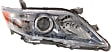 Driver and Passenger Side Headlights, Assembly, Halogen, Chrome Interior, Blue Bezel, Hybrid Model, USA Built Vehicle