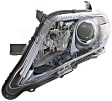 Driver and Passenger Side Headlights, Assembly, Halogen, Chrome Interior, Blue Bezel, Hybrid Model, USA Built Vehicle