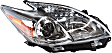 Driver and Passenger Side Headlights, without Bulbs, Halogen, with Bulbs cover, CAPA Certified