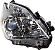 Driver and Passenger Side Headlights, without Bulbs, Halogen, with Bulbs cover, CAPA Certified