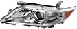 Driver and Passenger Side Headlights, Assembly, Halogen, Chrome Interior, Base/LE/XLE Models, USA Built Vehicle