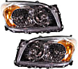 Driver and Passenger Side Headlights, with Bulbs, Halogen, Sport Utility, USA Built Vehicle