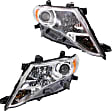 Driver and Passenger Side Halogen Headlight, With bulb(s), OE Replacement