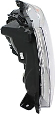 Driver and Passenger Side Halogen Headlight, With bulb(s), OE Replacement