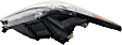 Driver and Passenger Side Headlights, with Bulbs, Halogen, Convertible/Coupe
