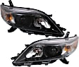 Driver and Passenger Side Headlights, with Bulbs, Halogen, SE Model