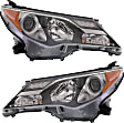 2015 Toyota RAV4 - Driver and Passenger Side Halogen Headlight, With bulb(s), USA Built Vehicle, OE Replacement, CAPA Certified