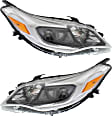 Driver and Passenger Side Halogen Headlight, With bulb(s), OE comparable