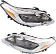 Driver and Passenger Side Halogen Headlight, With bulb(s), OE comparable, CAPA CERTIFIED