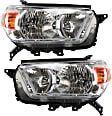 2011 Toyota 4Runner - Driver and Passenger Side Halogen Headlight, Without bulb(s), For Models Without Trail Package, OE Replacement