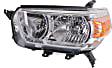 2011 Toyota 4Runner - Driver and Passenger Side Headlights, without Bulbs, Halogen, For Models without Trail Package, CAPA Certified