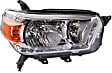2011 Toyota 4Runner - Driver and Passenger Side Headlights, without Bulbs, Halogen, For Models without Trail Package, CAPA Certified