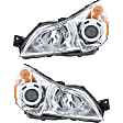 2010-2012 Subaru Legacy - Driver and Passenger Side Headlights, with Bulbs, Halogen, with wiring harness