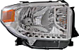 Driver and Passenger Side Headlights, with Bulbs, Halogen, without Automatic Leveling Headlights without LED Running Lights, without level adjuster