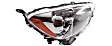 2012-2014 Toyota Prius C - Driver and Passenger Side Halogen Headlight, With bulb(s), OE Replacement