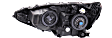 2012-2014 Toyota Prius C - Driver and Passenger Side Halogen Headlight, With bulb(s), OE Replacement