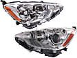 Driver and Passenger Side Halogen Headlight, With bulb(s), OE Replacement, CAPA Certified