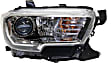 Driver and Passenger Side Headlights, with Bulbs, Halogen, with fog light, without LED daytime running light, CAPA Certified