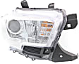 Driver and Passenger Side Headlights, with Bulbs, Halogen, without fog light and LED daytime running light