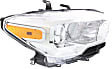 Driver and Passenger Side Headlights, with Bulbs, Halogen, without fog light and LED daytime running light