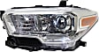 Driver and Passenger Side Headlights, with Bulbs, Halogen, without fog light and LED daytime running light, CAPA Certified