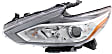 2017 Nissan Altima - Driver and Passenger Side Halogen Headlight, With bulb(s), For Models Without Daytime Running Light, OE Replacement
