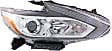 2017 Nissan Altima - Driver and Passenger Side Halogen Headlight, With bulb(s), For Models Without Daytime Running Light, OE Replacement