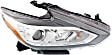 2016-2018 Nissan Altima - Driver and Passenger Side Headlights, with Bulbs, Halogen, For Models without Daytime Running Light, CAPA Certified