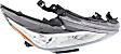 2016-2018 Nissan Altima - Driver and Passenger Side Headlights, with Bulbs, Halogen, For Models without Daytime Running Light, CAPA Certified
