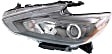 Driver and Passenger Side Headlights, with Bulbs, Halogen, For Models without Daytime Running Light, CAPA Certified