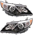 2014 Toyota Camry - Driver and Passenger Side Halogen Headlight, With bulb(s), OE Replacement, CAPA Certified