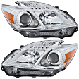 2013 Toyota Prius - Driver and Passenger Side Halogen Headlight, Without bulb(s), OE Replacement