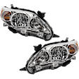 Driver and Passenger Side Headlights, with Bulbs, Halogen, North America Built Vehicle